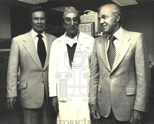 1978 Press Photo Dr. Michael E. DeBakey, Norm Livermore, Leo Rose at Telethon