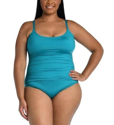La Blanca Women s Island Goddess Lingerie One Piece Swimsuit, Size 18W