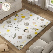 UANLAUO Foldable Baby Play Mat, Extra Large 71x59x0.4 Inch, Astronaut 