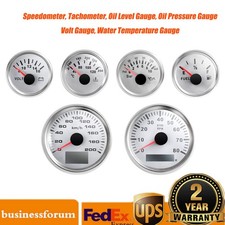 Universal 6 Gauge Kit GPS Speedometer Fit Car Marine Boat Truck Yacht Waterproof