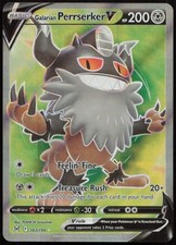 galarian perrserker pokemon card V #183 Prices | Lost Origin If heads Pokemon Card - Shining Fates