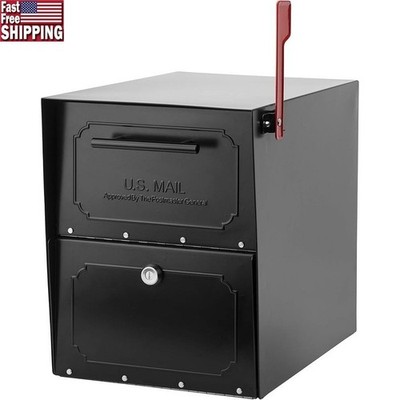 Heavy Duty Locking Mailbox Triple Lock Mechanism Secure Package Deliveries New