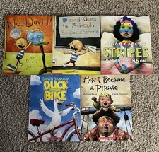 DAVID SHANNON BOOK LOT OF 5 DAVID, PIRATE, DUCK, STRIPES