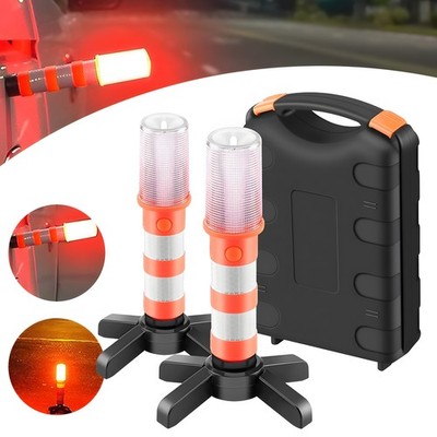 LED Notfall Flares Set Magnetisch Warnung Licht Camping-Lampe für Autobahn Straß