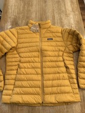 Patagonia Down Sweater Puffer Jacket Men s size XL Pufferish Gold 279 Sty 84675