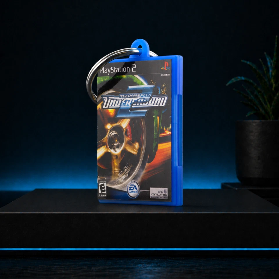 NFS Underground 2 Mini Game Case Keychain PS2 | Schlüsselanhänger Gamer Geschenk - Bild 3 von 4