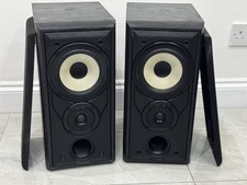 Mission 701 Speakers Pair 2 Way Reflex HiFi Bookshelf Black Tested