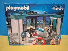 Playmobil City Action # 5177 Bank Robbery ATM & Safe Playset  2011 New & Sealed