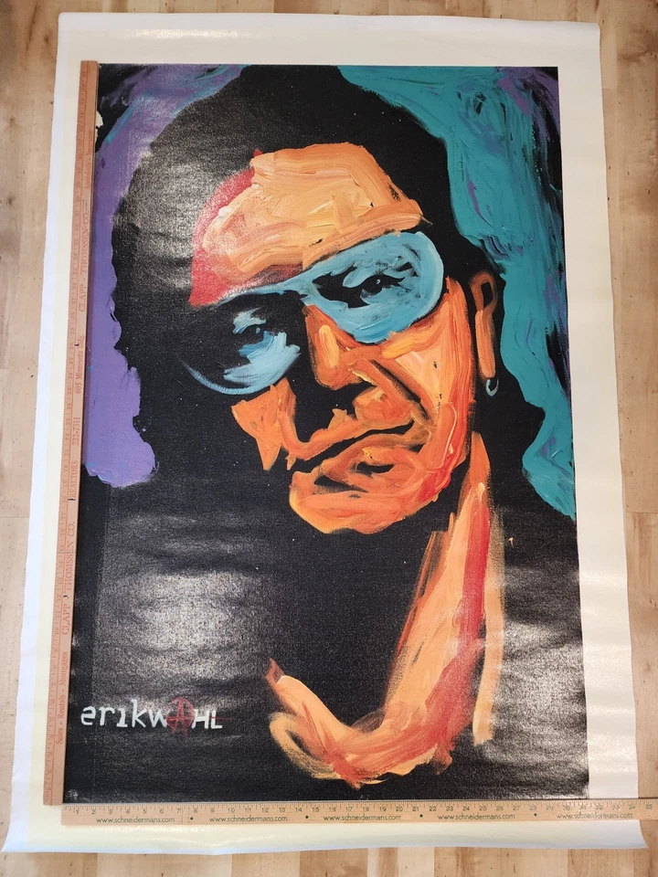 Pintura al óleo sobre lienzo Erik Wahl grande 32"x48" Bono por artista de graffiti Foto 3 de 4
