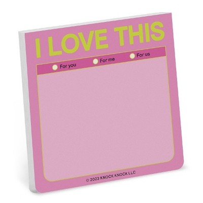 Knock Knock Knock Knock I Love This Sticky Note (Pastel) (Other printed item)