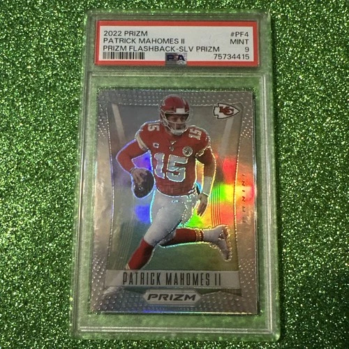 2022 Prizm Patrick Mahomes II Flashback Prizm Silver #PF-4 Chiefs PSA 9