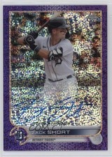 2022 Topps Chrome Rookie Purple Speckle Refractor 248/299 Zack Short Auto nd3