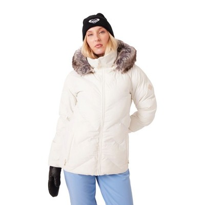 Roxy Snowdrift Women's Winter Jacket, Snow White, Large