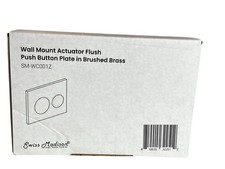 Swiss Madison Wall Mount Actuator Flush Push Button Plate SMWC001Z Brushed Brass