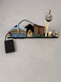 LEGO Architecture Skyline 4-Set Lot w/ Light Kits Chicago SF Vegas NY 21033 