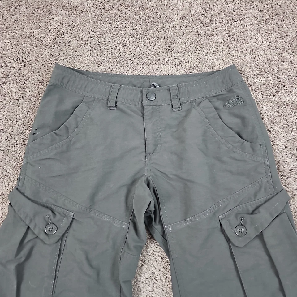 THE NORTH FACE Pants Women 6 Gray Cargo Outdoor Utility Hiking Pockets 27x27 - Image 2 of 4