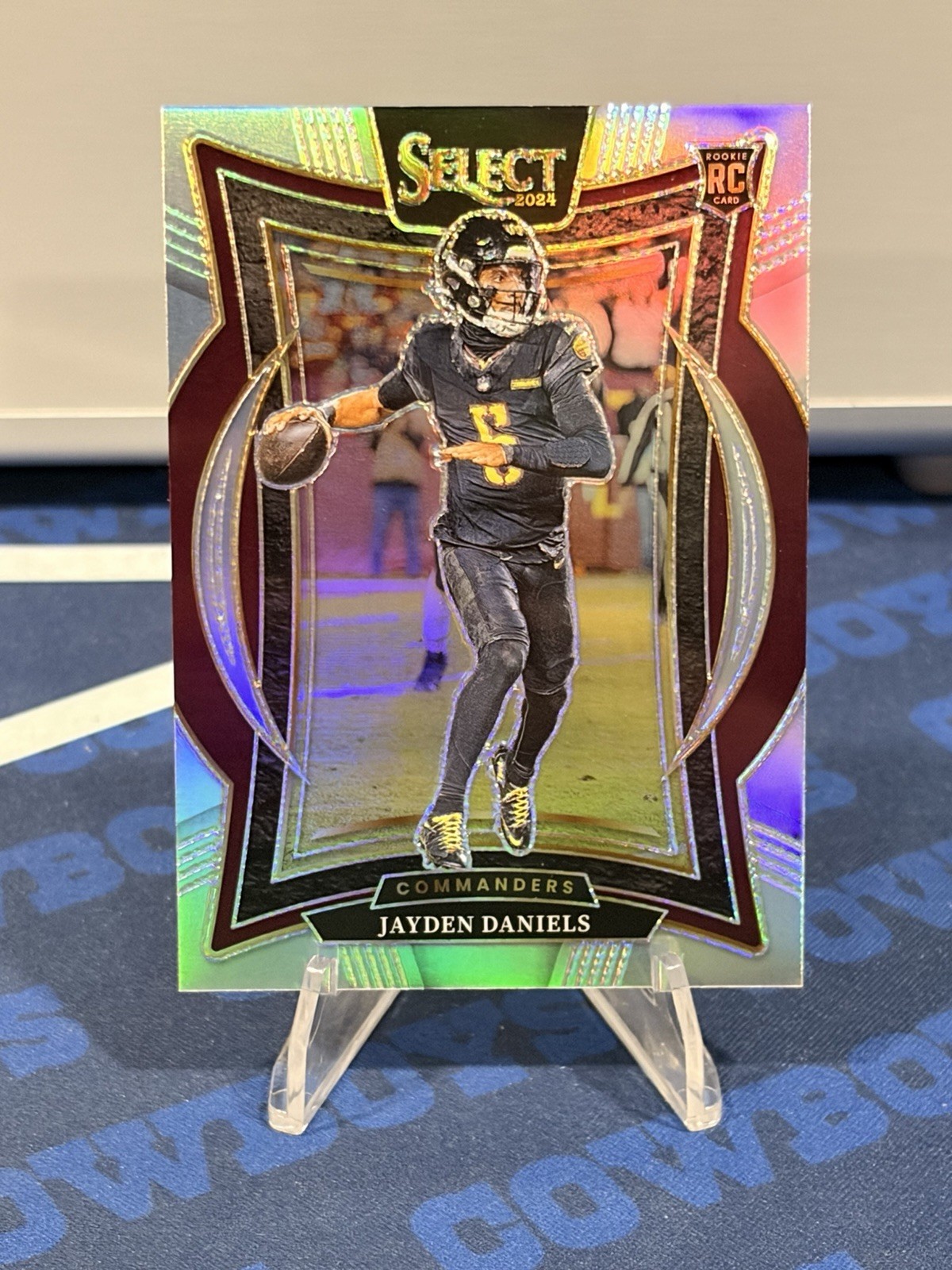 2024 Panini Select Prizm Rookie Jayden Daniels #26 Concourse Commanders Silver