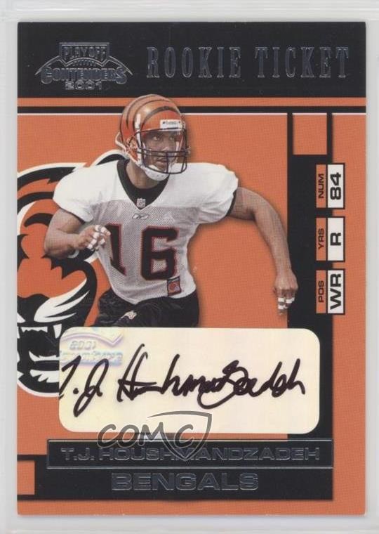 2001 Playoff Contenders Rookie Ticket TJ Houshmandzadeh #177 Rookie Auto RC