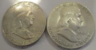 Franklin Half Dollars Lot of 2, 90% Silver-LOT C