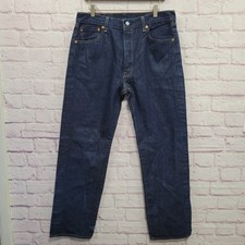 Levis 501 Shrink To Fit Denim Jean Men 36x33 Button Fly Grunge Street Work READ