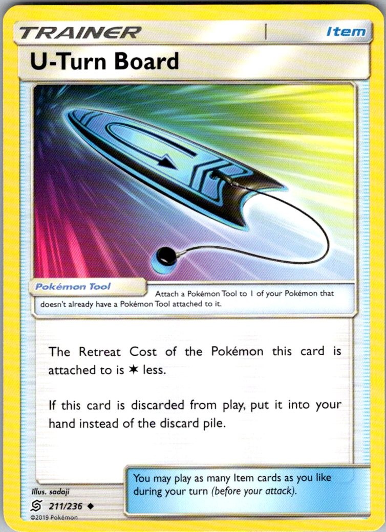 U-Turn Board Unified Minds 211/236 Uncommon Pokemon Near Mint
