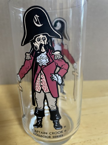 1970's McDonalds Collectors Series glass of Captain Crook