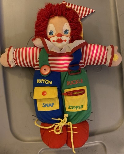 Baby N Things Clown Plush Motor Development Toy Fine Skills w/Lights Music 12" - Picture 10 of 15