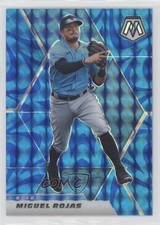 2021 Panini Mosaic Reactive Blue Mosaic Prizm Miguel Rojas #72 0c2