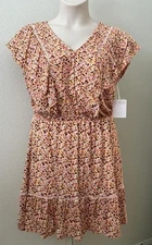 Lauren Conrad Floral Dress Women's Size Large NWT