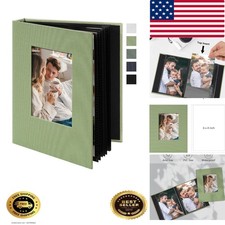 Classic Linen Photo Album, 24 Photo Pockets - Perfect Gift for Special Moments