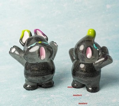 2pcs UNBOX ELFIE NIMBUS YAWN GLITTER Figure Limited Model Art Statue Fashion Toy