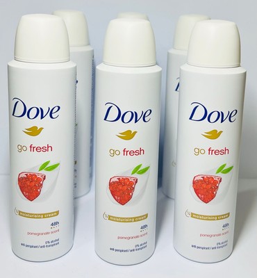   Dove Go Fresh Pomegranate & Verbena   Antiperspirant Spray 150ml   (6 Pack)