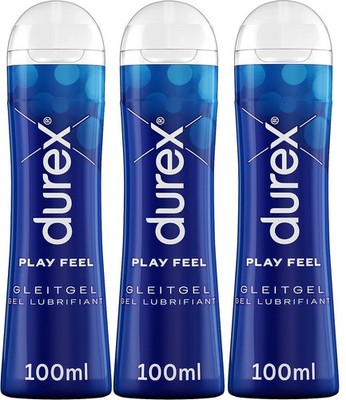 Durex Play Feel Gleitgel wasserbasiert sanft angenehme Gleitfähigkeit 3 x 100ml