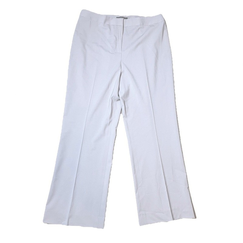 Lafayette 148 New York Womens Menswear Grey Straight Leg Dress Pants Size 12