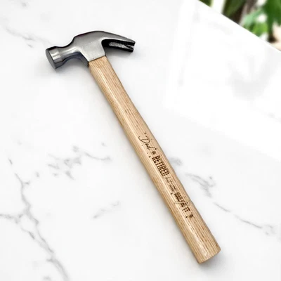 Personalised Custom Wooden Hammer Design A Truly Unique Gift For Dad & Husband