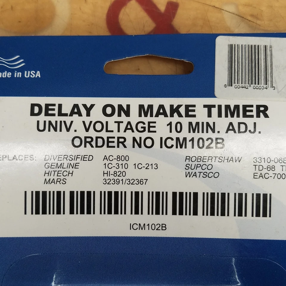 ICM Controles ICM102B Temporizador de Retardo en Hacer, 0,03-10 Minutos Ajustable - NUEVO Foto 2 de 4