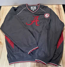 Alabama Crimson Tide Pullover Jacket XL Colosseum Athletics Vented 1/4 Side Zip