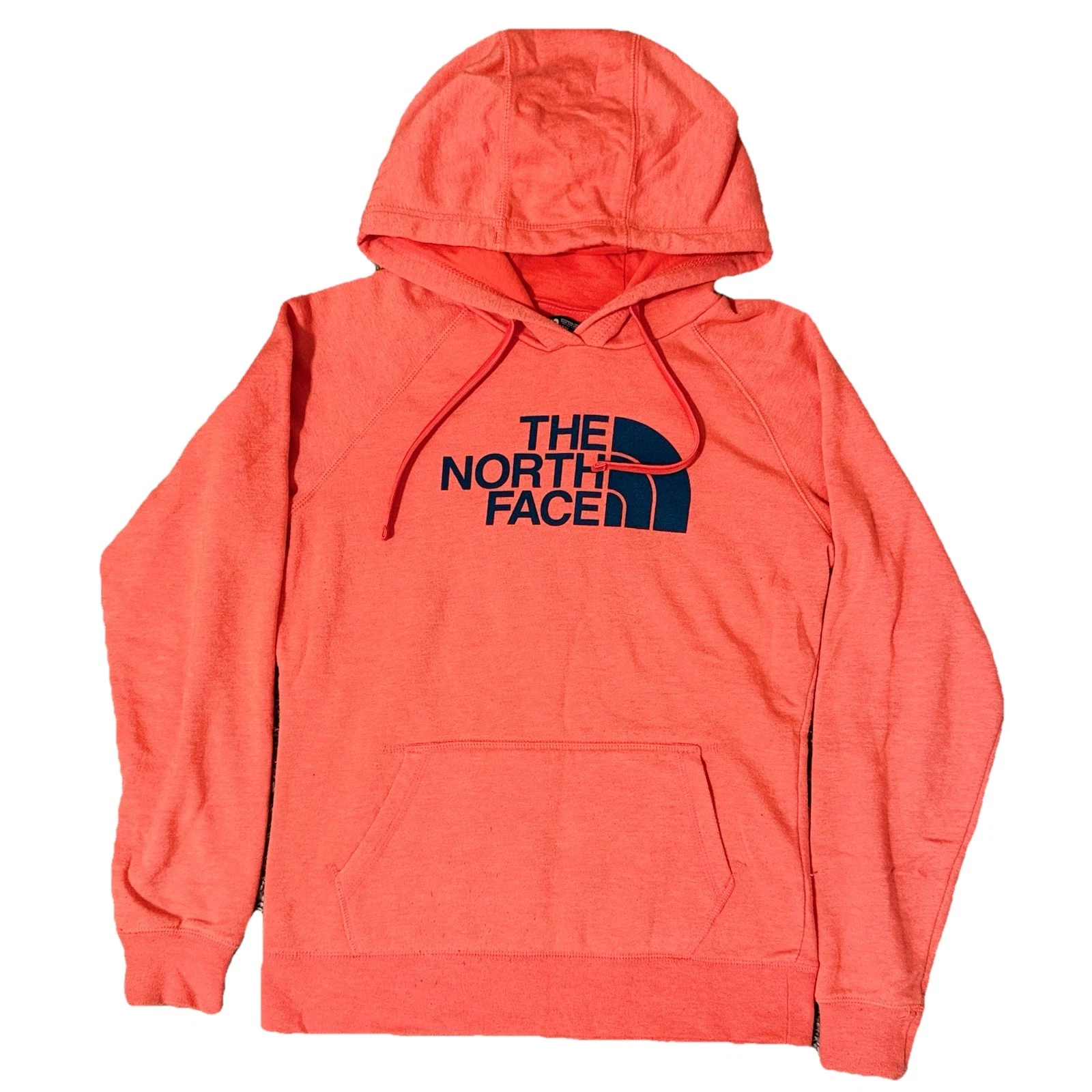 The North Face Hoodie Hooded Sweatshirt Medium Coral Salmon