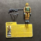 1988 Vintage GI Joe  Tiger Force Roadblock  v3 Figure 90% Complete w/ File Card