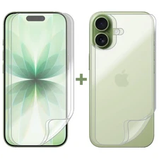 2 Set Soft PET Film Screen Protector Guard for Apple iPhone 17 Front and Back