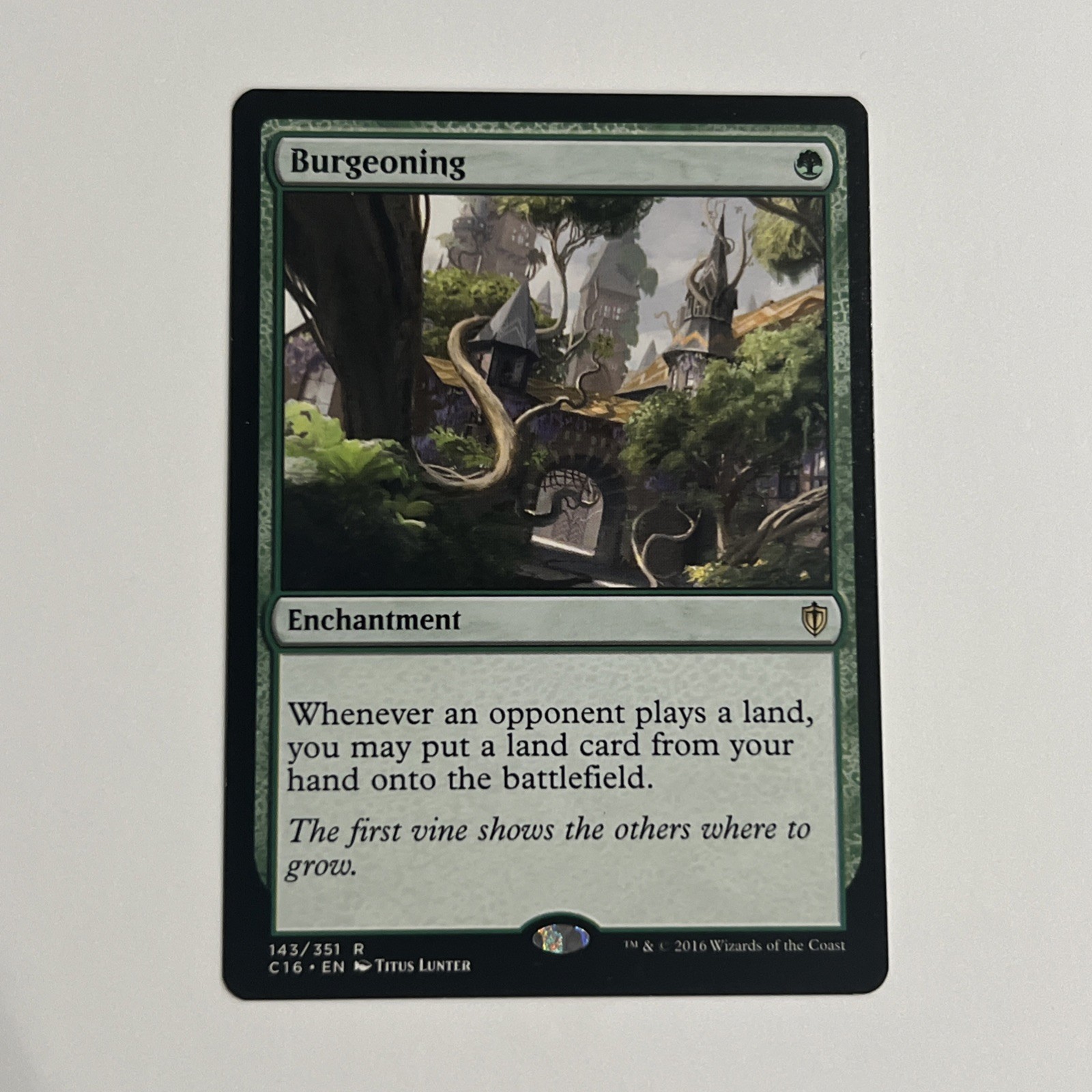 MTG Burgeoning 143/35 Commander 2016 Rare Enchantment -NM-