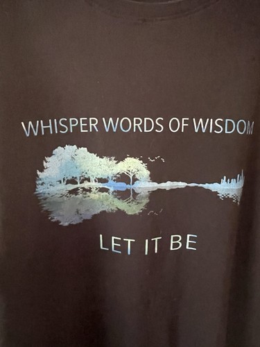 Merchize “WhisperWords Of Wisdom Let It Be” T Shirt NWOT 4XL