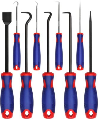 WORKPRO 9 Pcs Precision Pick&Hook Set W/Scraper Automotive&Electronic Hand Tools
