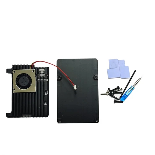 Aluminum Alloy Housing Full Coverage Case for Raspberry 5 for Maker Labs