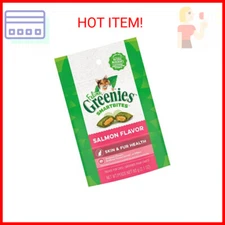 Greenies Feline Smartbites Skin & Fur Crunchy and Soft Natural Cat Treats