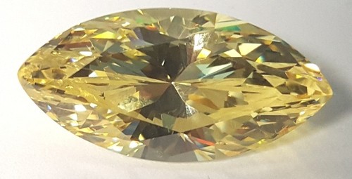 Pierre Simulée Moissanite Cushion 6x6 Mm - Jaune Canari, 1 Carat, Qualité Russe, Pour Bijouterie
