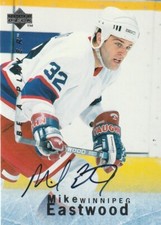 MIKE EASTWOOD 1995-'96 UPPER DECK BE A PLAYER AUTOGRAPH