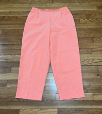 Vintage Koret Francisca Petites Pull On Pants Size 10P Regular Pink