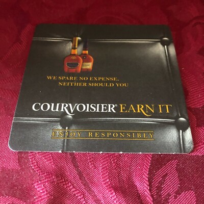 BREWERIANA - COURVOISIER - VS - COGNAC & INGWER - VERDIENEN - BIERDECKEL - TABLETT 8