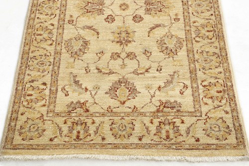 2.5X4 Hand Knotted Oushak Carpet Traditional Beige Fine Wool Accent Rug D39827 - Picture 5 of 11